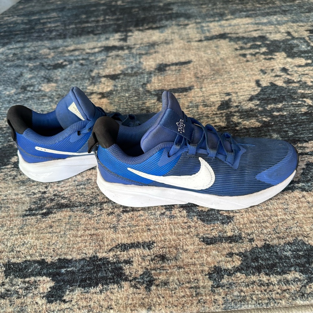 Nike Navy and White Athletic Sneakers